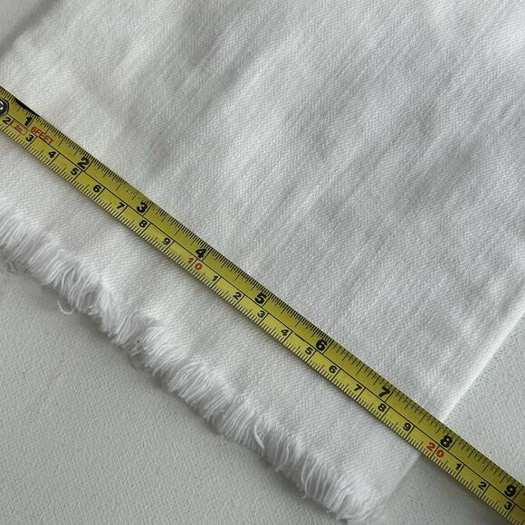 Johnny Was Cropped Baby Boot White Jeans women Flowers Eyelet size 32 - Picture 12 of 12